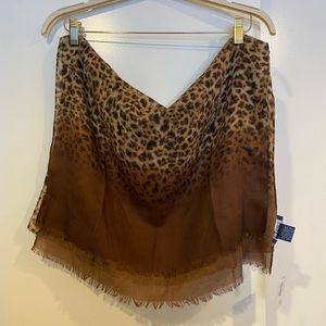 NWT Leopard Print Scarf